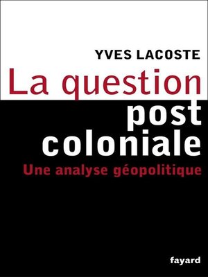 cover image of La question post-coloniale